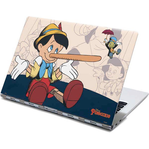 Disney Pinocchio and Jiminy Cricket Yoga 910 2-in-1 14in Touch-Screen Skin